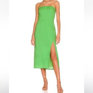 SNDYS Midi Green Dress